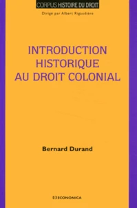 Introduction historique au droit colonial