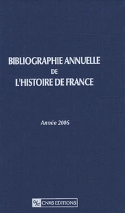 Bibliographie annuelle de l'histoire de France