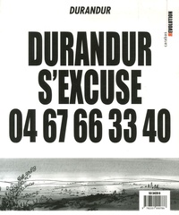  Durandur - Durandur Tome 2 : Durandur s'excuse 04 67 66 33 40 - Je pisse sur la bande dessinée.