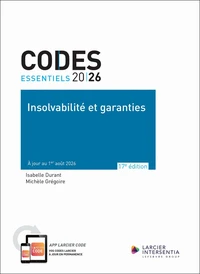 Code essentiel - Insolvabilité et garanties 2026 - À jour au 1er août 2026