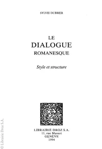 Le Dialogue romanesque