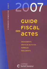 Guide fiscal des actes