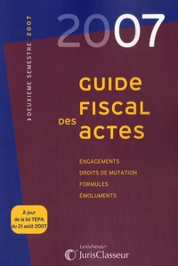 Guide fiscal des actes