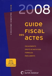 Guide fiscal des actes