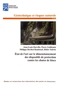 Etat de l'art sur le dimensionnement des dispositifs de protection contre les chutes de blocs