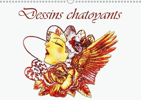 Dessins chatoyants (Calendrier mural 2017 DIN A3 horizontal). Dessins couleur d'or (Calendrier anniversaire, 14 Pages )