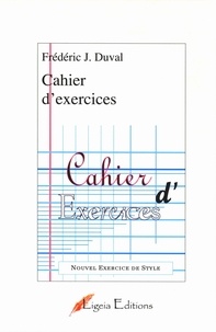 Duval frederic J. - Cahier d'exercices.