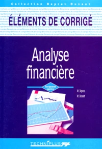 Analyse Financiere. Elements De Corriges
