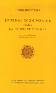 Journal d'un voyage dans la province d'Alger
