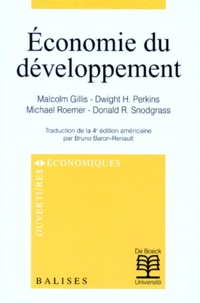 Dwight-H Perkins et Malcolm Gillis - Economie du développement.
