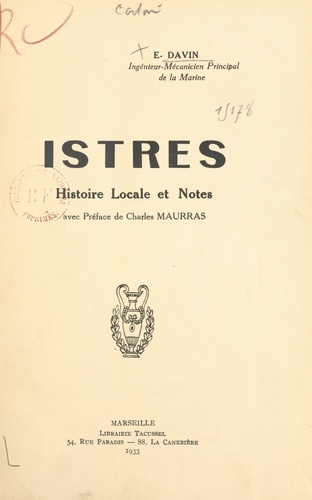 Istres. Histoire locale et notes