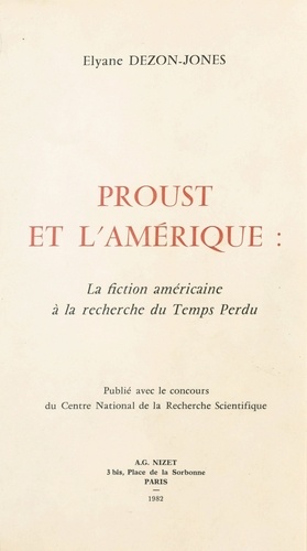 Proust et l'amerique.