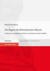 Der Beginn der Determinanten-Theorie
