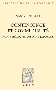 Contingence et communaute Kuki Shuzô, philosophe japonais