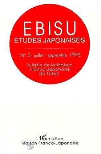 Ebisu Etudes Japonaises Numero 2.