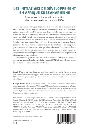 Les initiatives de développement en Afrique subsaharienne. Entre construction et déconstruction des modèles existants depuis 1960