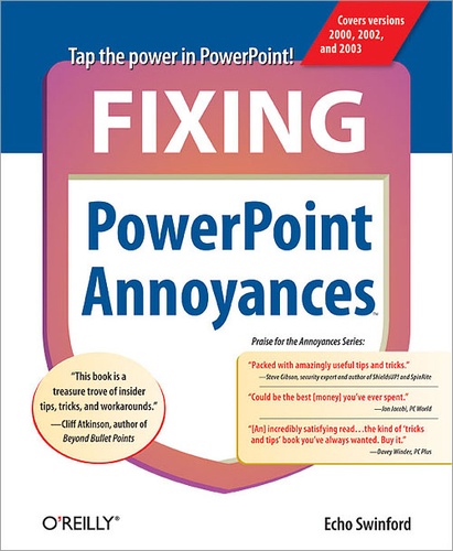 Echo Swinford - Fixing PowerPoint Annoyances - How to Fix the Most Annoying Things About Your Favorite Presentation Program.