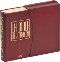  Ecole biblique de Jérusalem - La Bible de Jérusalem - Edition PVC bordeaux.