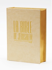  Ecole biblique de Jérusalem - La Bible de Jérusalem - Edition compacte blanche dorée.