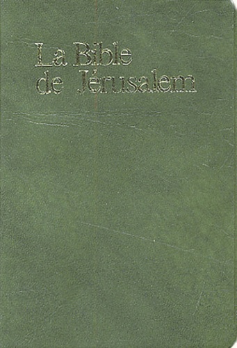  Ecole biblique de Jérusalem - La Bible De Jerusalem. Edition Vinyle Vert.