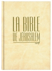  Ecole biblique de Jérusalem - La Bible de Jérusalem - Compacte reliée blanche, tranche dorée.