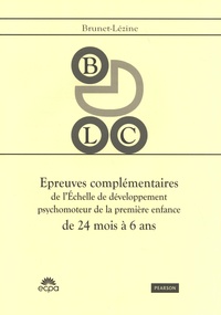  ECPA - BLC Epreuves complémentaires de Brunet-Lézine - Matériel complet comprenant le manuel, le matériel de passation et 25 feuilles de passation.
