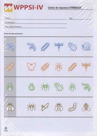  ECPA - WPPSI-IV Cahier de réponses symboles - Pack de 25 exemplaires.