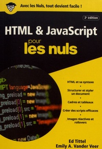 Téléchargez des livres électroniques amazon sur kobo HTML & JavaScript pour les nuls (French Edition) 9782412041208 par Ed Tittel, Emily A. VanderVeer FB2