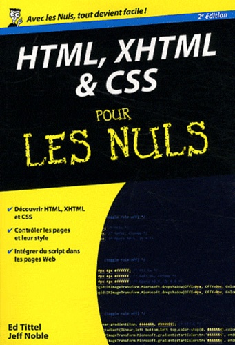 HTML XHTML & CSS pour les nuls 2e édition - Occasion