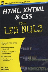 Il ebook télécharger gratuitement HTML, XHTML & CSS pour les nuls 9782754055758 par Ed Tittel, Jeff Noble in French MOBI
