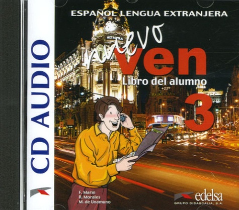  Edelsa - Nuevo ven 3 - CD Audio, Libro del alumno.
