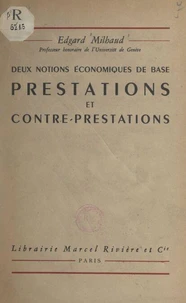Prestations et contre-prestations