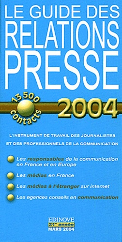  Edinove - Guide des Relations Presse.