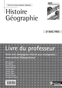 Edith Bomati et Eric Godeau - Histoire-Géographie 2e bac pro Livre du professeur - Nouveau programme 2009 Bac Pro en 3 ans.