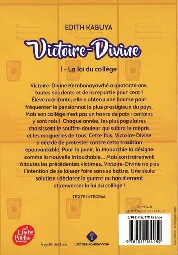 Victoire-Divine Tome 1 La loi du collège