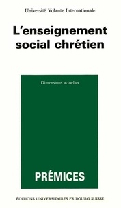  Edition Universitaires - L'enseignement social chrétien.