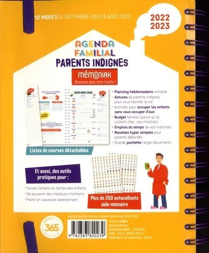 Agenda familial parents indignes  Edition 2022-2023