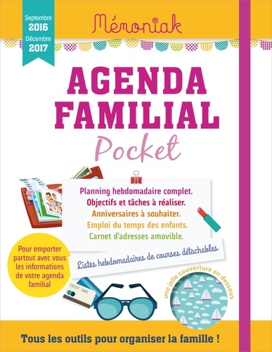  Editions 365 - Agenda familial pocket - Septembre 2016-décembre 2017.