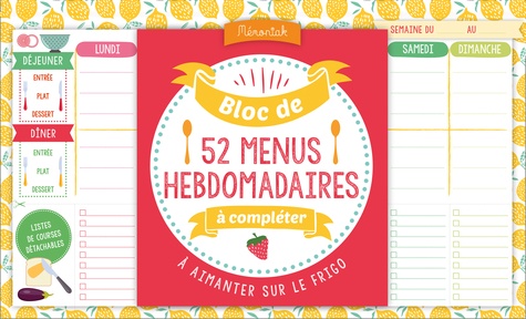 52 listes de courses à aimanter sur le frigo de Editions 365 - Livre -  Decitre