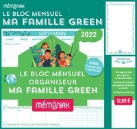  Editions 365 - Le bloc mensuel organisateur Ma famille Green.