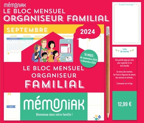 Agenda familial Mémoniak de Editions 365 - Grand Format - Livre - Decitre