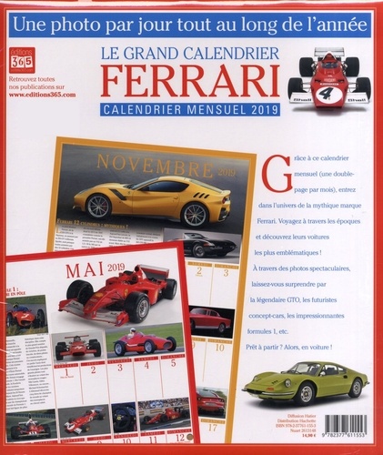 Le grand Calendrier Ferrari  Edition 2019