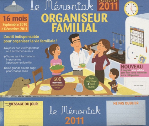  Editions 365 - Le Mémoniak 2011 - Organiseur familial.