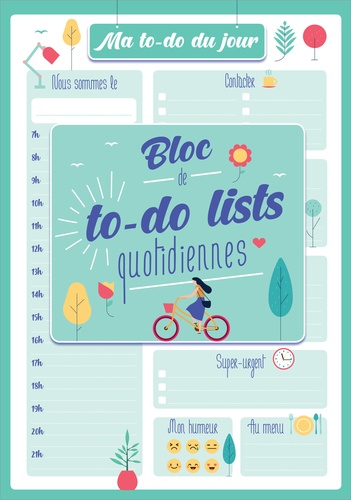 Ma to-do list du jour. Bloc de to-do lists quotidiennes  Edition 2021