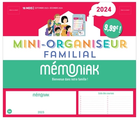 Mini-organiseur familial Mémoniak  Edition 2023-2024