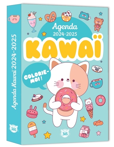 Mon agenda scolaire Kawai colorie moi !  Edition 2024-2025