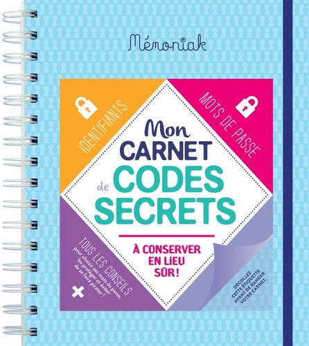  Editions 365 - Mon carnet de codes secrets Mémoniak.