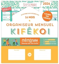 Organiseur calendrier mensuel aimanté Kifékoi