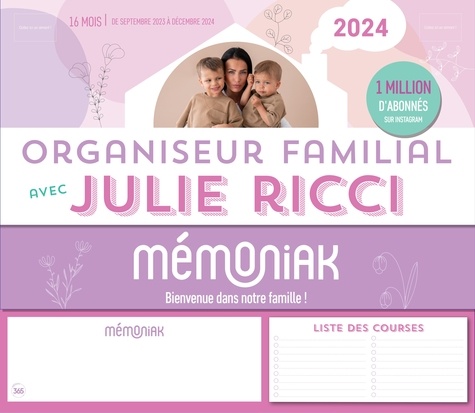 Organiseur familial avec Julie Ricci Mémoniak de Editions 365 - Grand Format  - Livre - Decitre