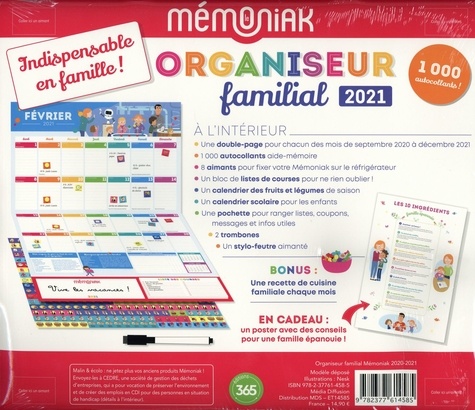 Organiseur familial Le Mémoniak  Edition 2021